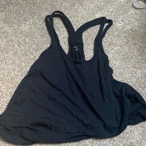Mudd black crop tank top